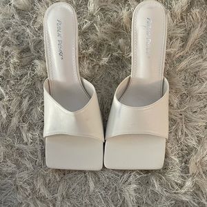 Public desire square toe high heel